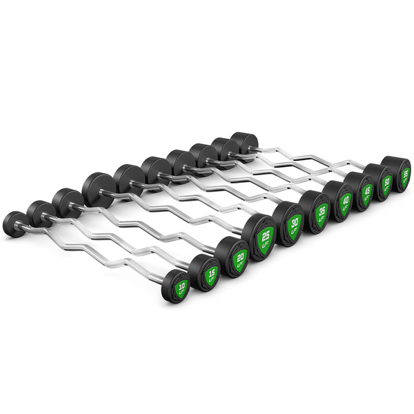 Polyurethan-Curlstangenset 10–55 kg (5-kg-Schritte) 325 kg – UpForm