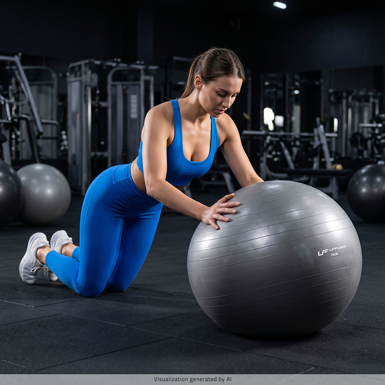 Gymnastikball 75 cm graphit UpForm