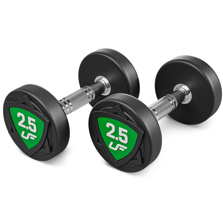 Polyurethan Kompakthanteln Set 2,5-25kg (in 2,5kg Schritten) - 275 kg - UpForm