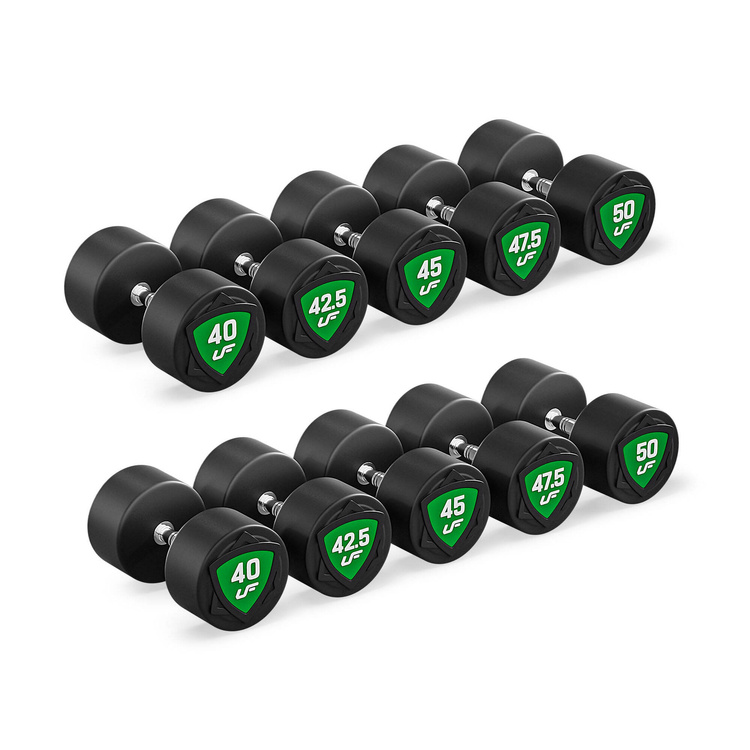 Polyurethan Kompakthanteln Set 40-50kg (in 2,5kg Schritten) 450 kg - UpForm