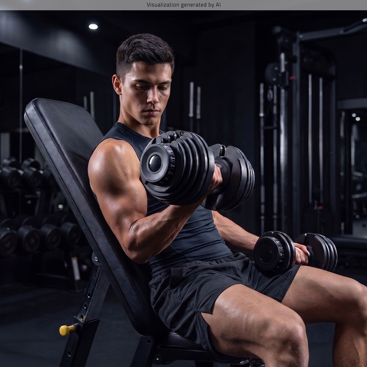 Verstellbare Hantel 2,5 - 24 kg - UpForm