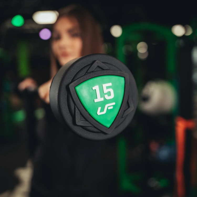 Set aus geraden Polyurethan-Hanteln 10-55 kg (Schritte von 5 kg) 325 kg – UpForm