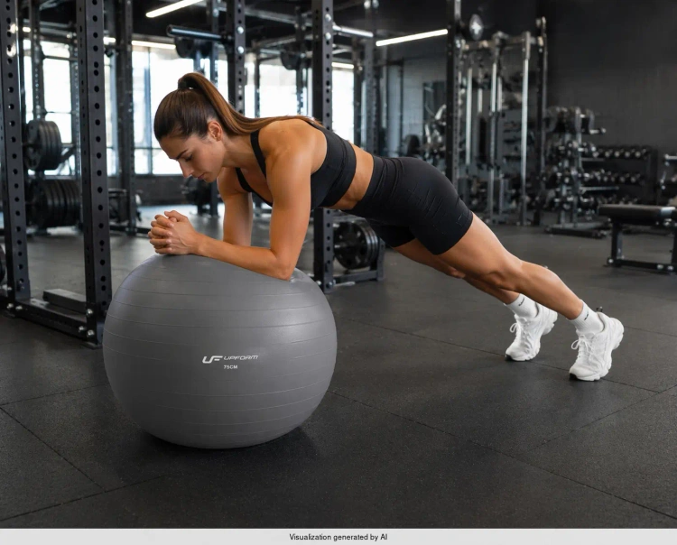 Gymnastikball 75 cm graphit UpForm