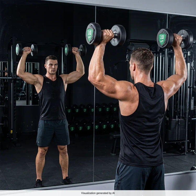 Satz Polyurethan-Hanteln 1-10kg (in Schritten von 1 kg) 110 kg - UpForm