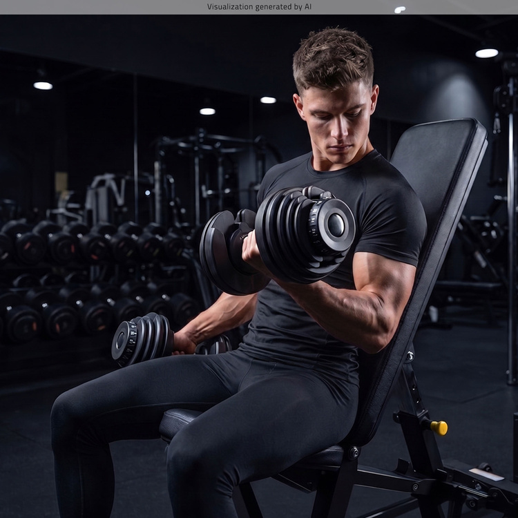 Verstellbare Hantel 2,5 - 24 kg - UpForm
