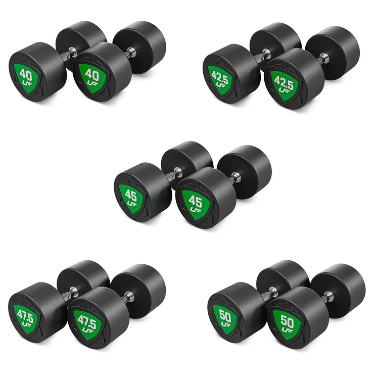 Polyurethan Kompakthanteln Set 40-50kg (in 2,5kg Schritten) 450 kg - UpForm