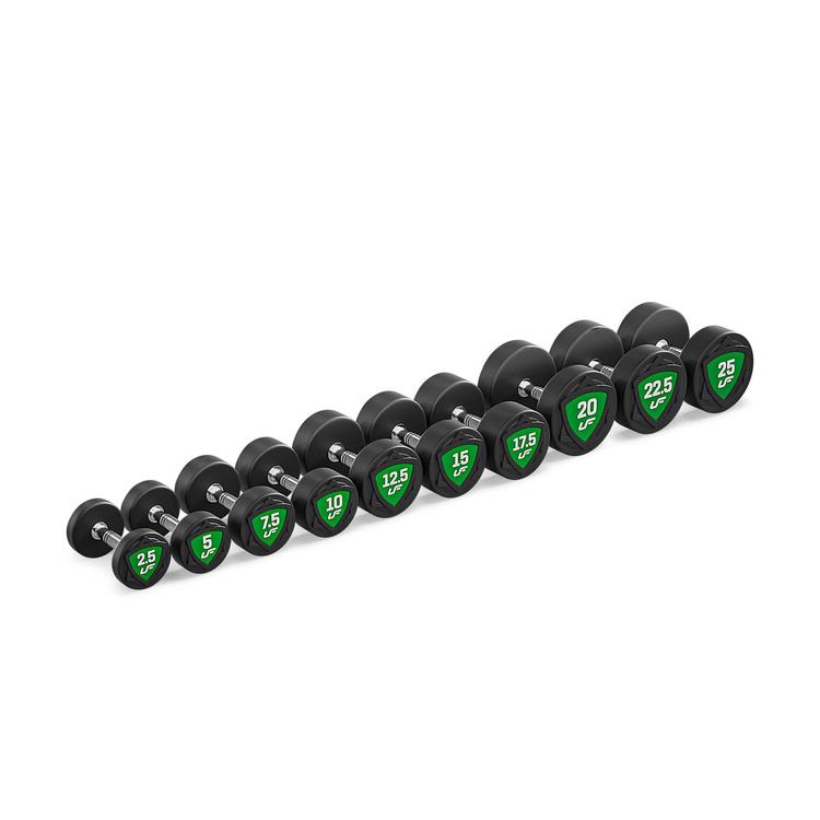 Polyurethan Kompakthanteln Set 2,5-25kg (in 2,5kg Schritten) - 275 kg - UpForm